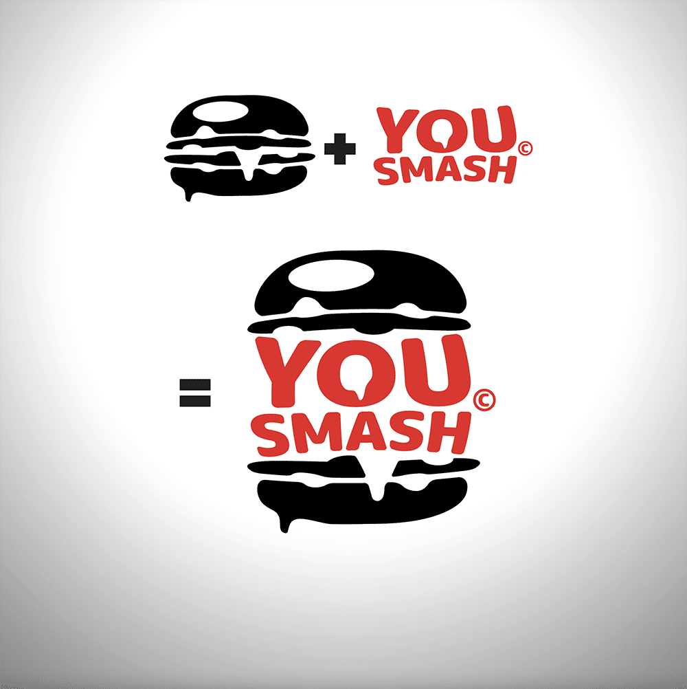 créations d'un logo en burger pour Fast Food
