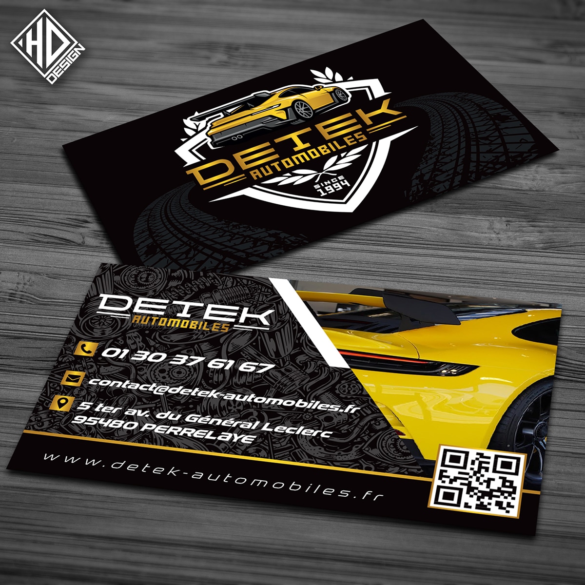 création de logo pour la garage DETEK AUTO