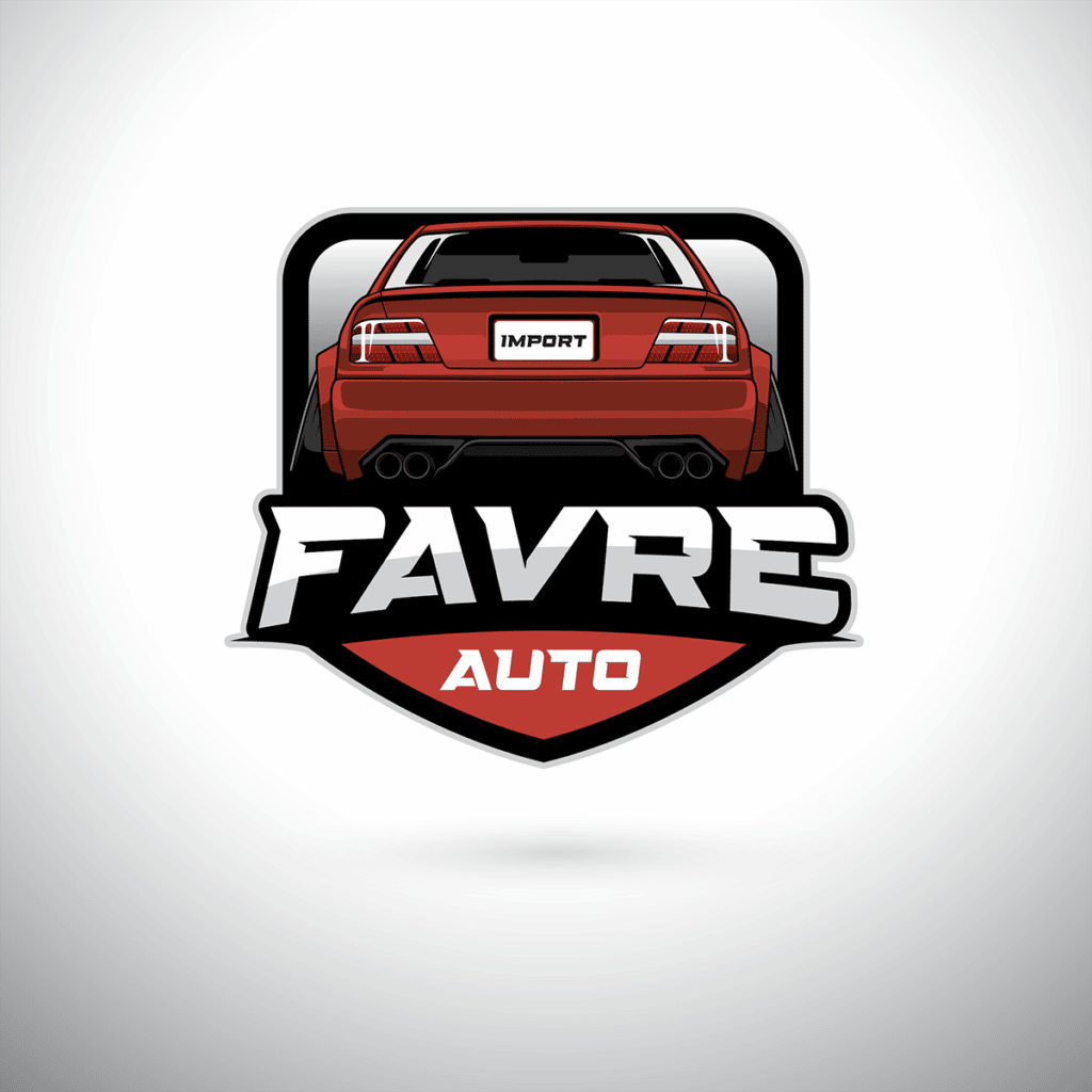 création de logo pour le garage FAVRE AUTO