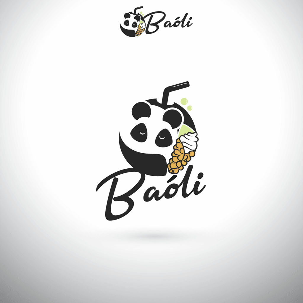 Création de logo Bubble Tea , panda