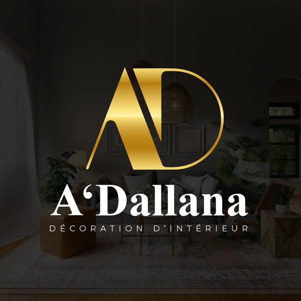 création de logo décoration intérieure A DALLANA