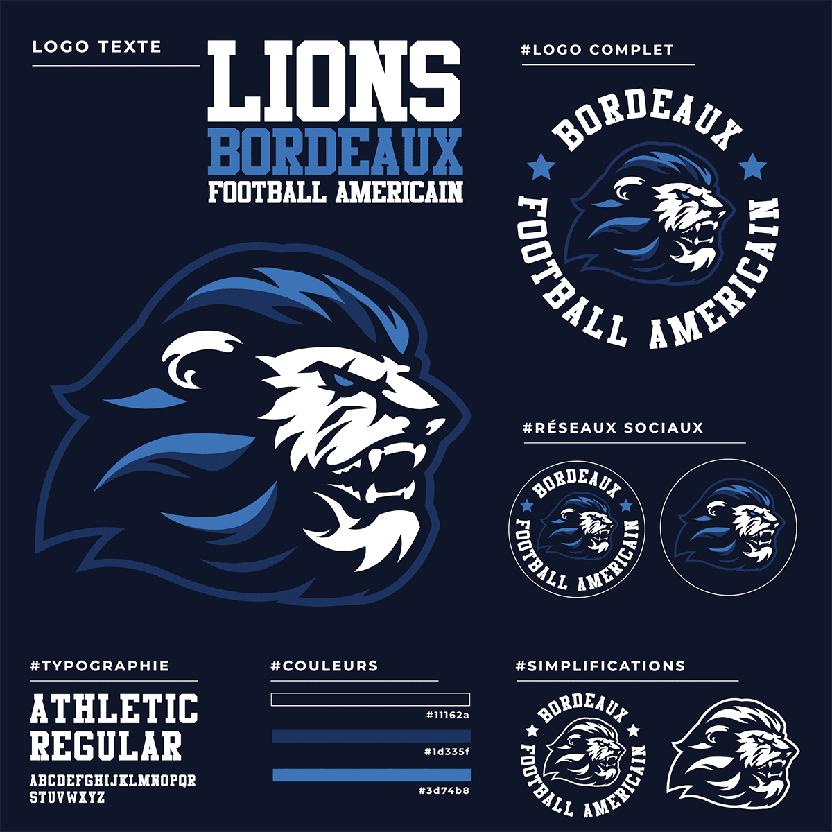 Logo LIONS BORDEAUX football américain