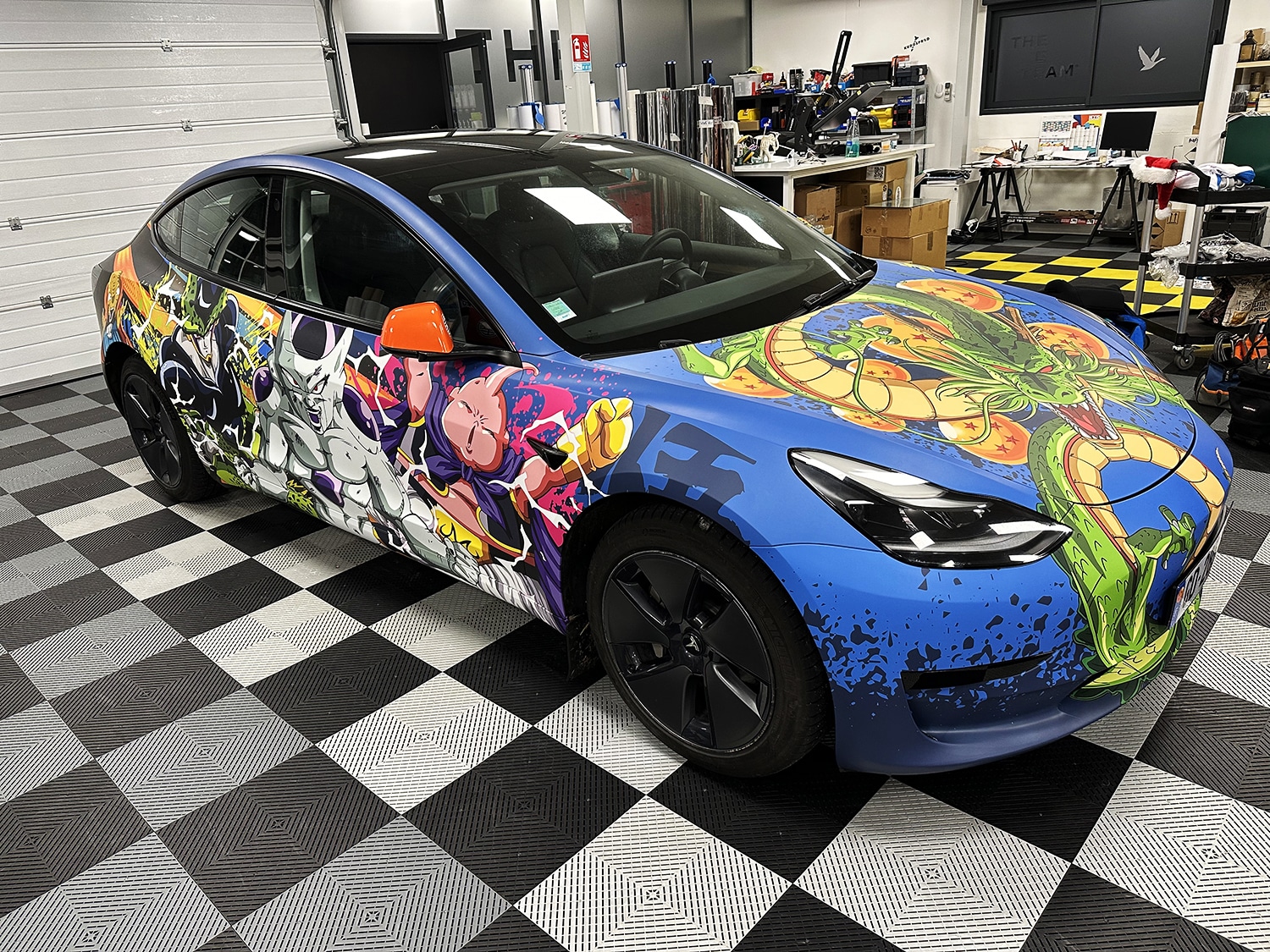 Tesla Dragon Ball Z covering (wrapping)