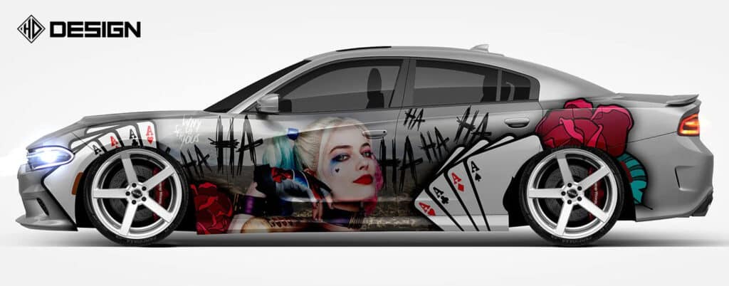 Covering (car wrapping) Harley Quinn