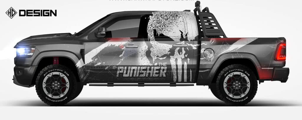Covering (car wrapping) THE PUNISHER