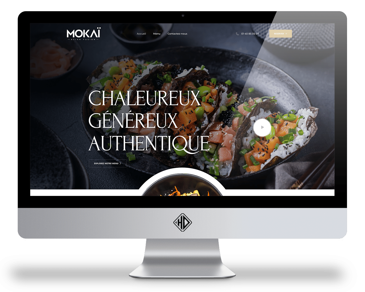 Creation site internet restaurant japonais (mokaï)