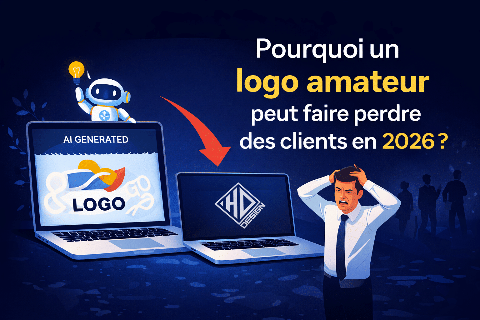 Création de logo professionnel vs logo amateur en 2026